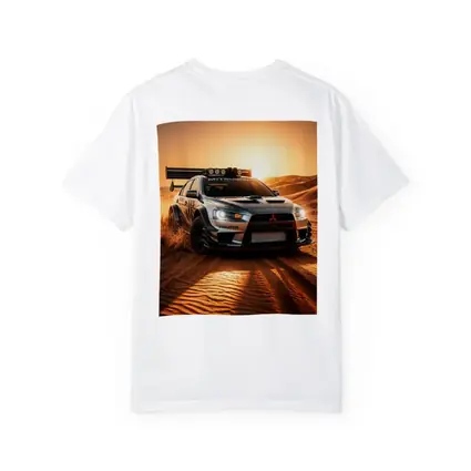 Mitsubishi Lancer Evolution Desert Rally Sunset