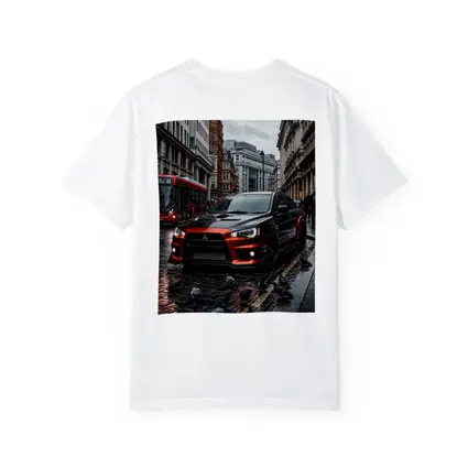 Mitsubishi Lancer Evolution Rainy London Streets