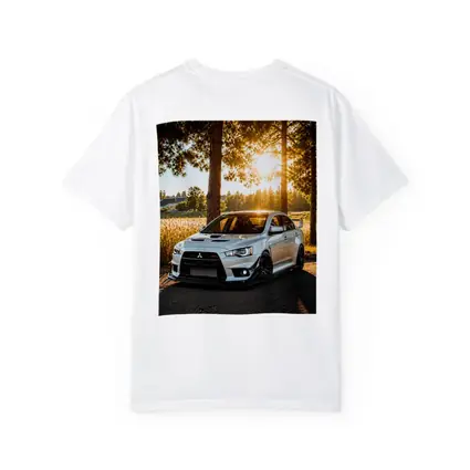Mitsubishi Lancer Evolution Parked Sunny Forest