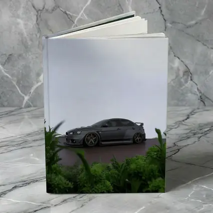 Mitsubishi Lancer Evolution Matte Gray Overcast Setting