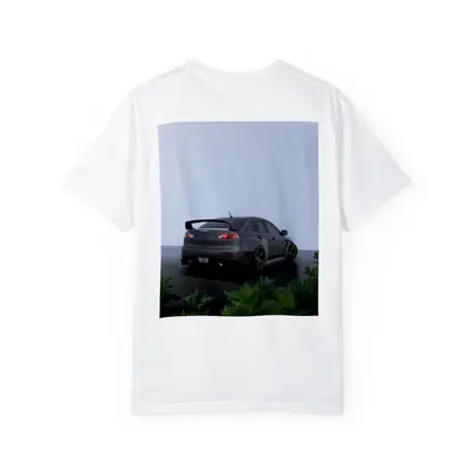 Mitsubishi Lancer Evolution Gray Wet Parking