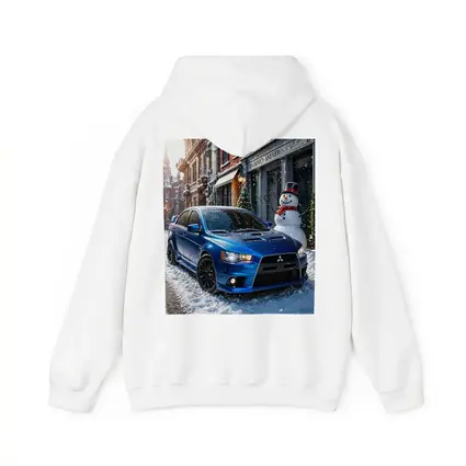Mitsubishi Lancer Evolution Blue Winter Street