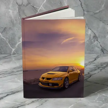 Mitsubishi Lancer Evolution Sunset Sky
