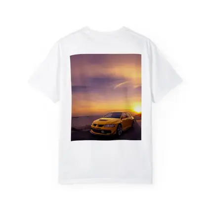 Mitsubishi Lancer Evolution Sunset Sky