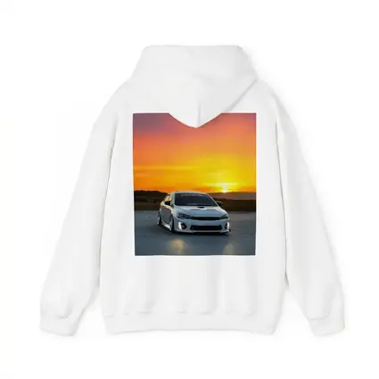 Mitsubishi Lancer Widebody White Sunset Sky