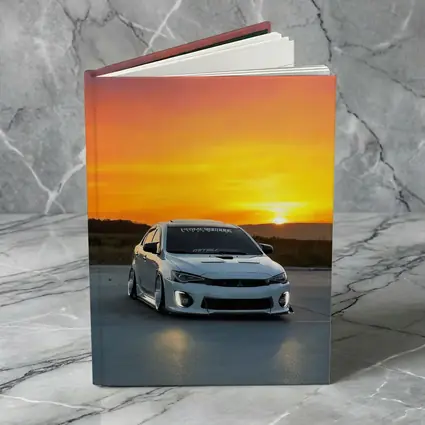 Mitsubishi Lancer Widebody White Sunset Sky