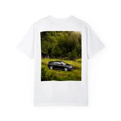 Mitsubishi Lancer Evolution Black Rural Setting