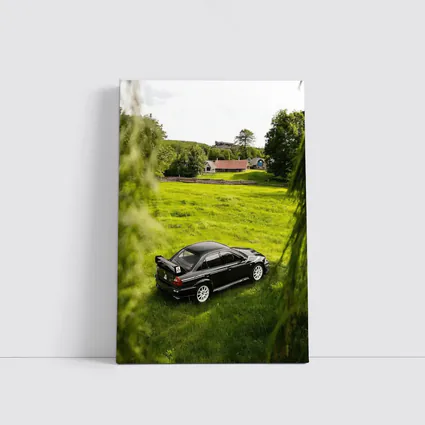 Mitsubishi Lancer Evolution Black Rural Countryside