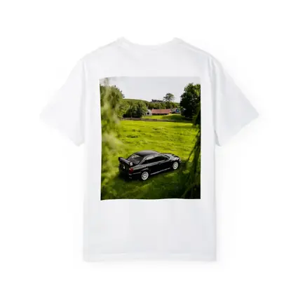 Mitsubishi Lancer Evolution Black Rural Countryside