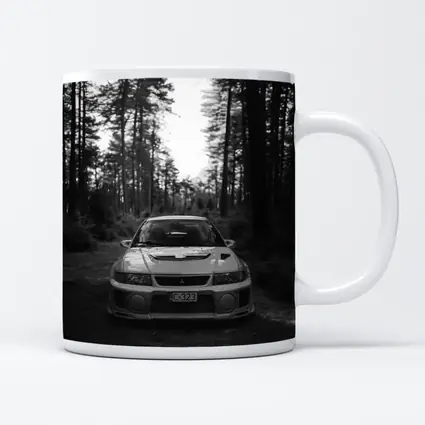 Mitsubishi Lancer Evolution Forest Black White