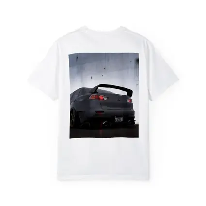 Mitsubishi Lancer Evolution Matte Gray Concrete Wall