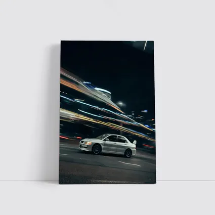 Mitsubishi Lancer Evo Night City Streets