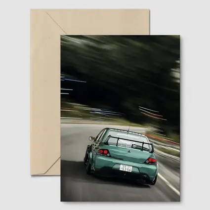 Mitsubishi Lancer Evo Racing Mountain Road