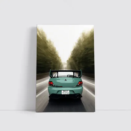 Mitsubishi Lancer Evo Rear Road Speed