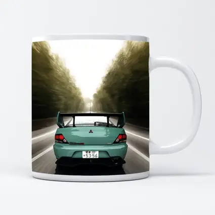 Mitsubishi Lancer Evo Rear Road Speed