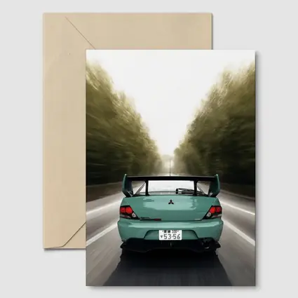 Mitsubishi Lancer Evo Rear Road Speed