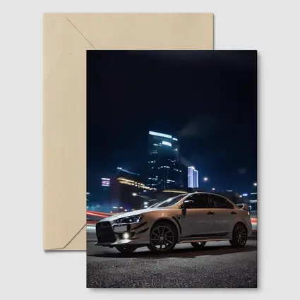 Mitsubishi Lancer Evolution Night City Street