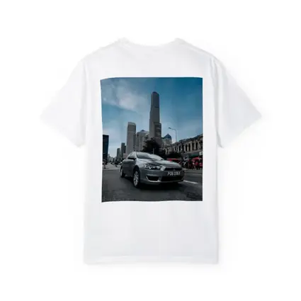 Mitsubishi Lancer Gray Car City Skyline