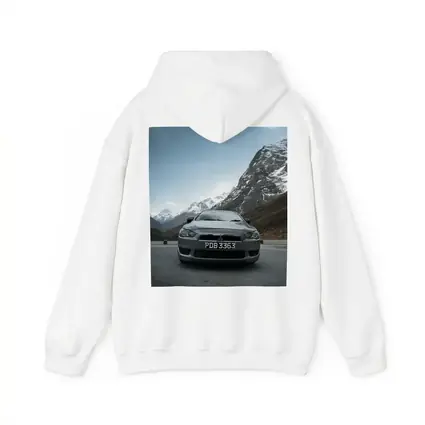 Mitsubishi Lancer Gray Car Mountain Road
