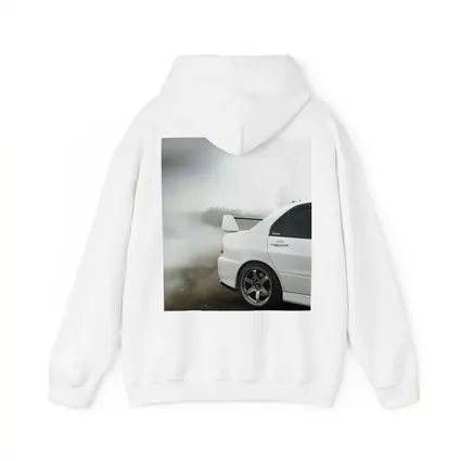 Mitsubishi Lancer Evolution White Fog Drift