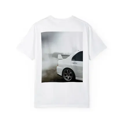 Mitsubishi Lancer Evolution White Fog Drift
