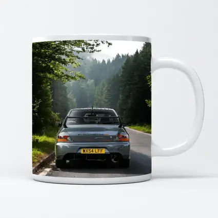 Mitsubishi Lancer Evolution Forest Road Rear