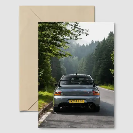 Mitsubishi Lancer Evolution Forest Road Rear