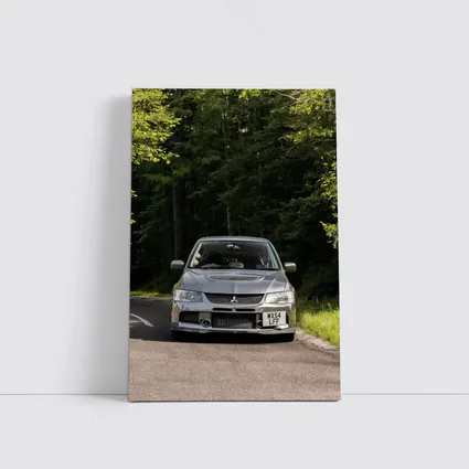 Mitsubishi Lancer Evolution Forest Road Front