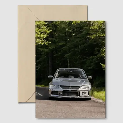 Mitsubishi Lancer Evolution Forest Road Front