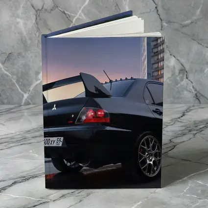 Mitsubishi Lancer Evolution Black City Sunset