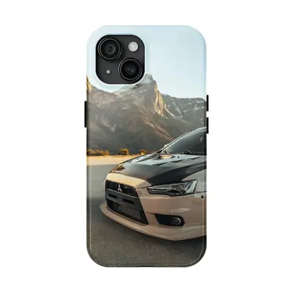 Mitsubishi Lancer Evolution Mountain Road Scene