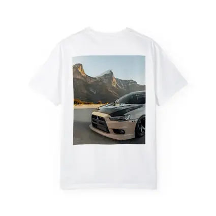 Mitsubishi Lancer Evolution Mountain Road Scene
