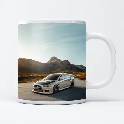 Mitsubishi Lancer Evo Mountain Road Sunset