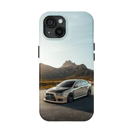 Mitsubishi Lancer Evo Mountain Road Sunset
