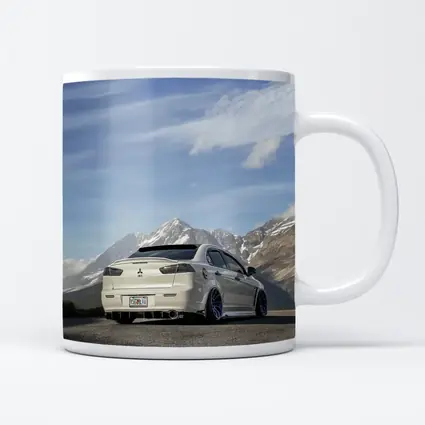 Mitsubishi Lancer Evolution White Mountain Road