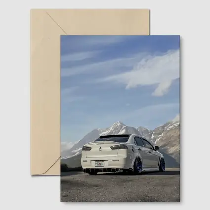Mitsubishi Lancer Evolution White Mountain Road