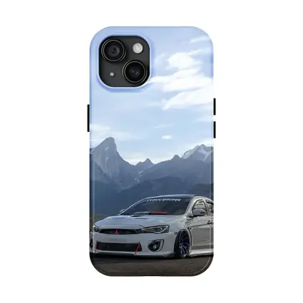 Mitsubishi Lancer Evolution Mountain Road Scene