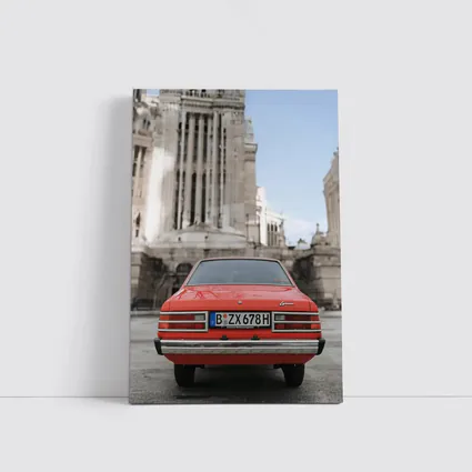 Mitsubishi Lancer Classic Red Old Town Street
