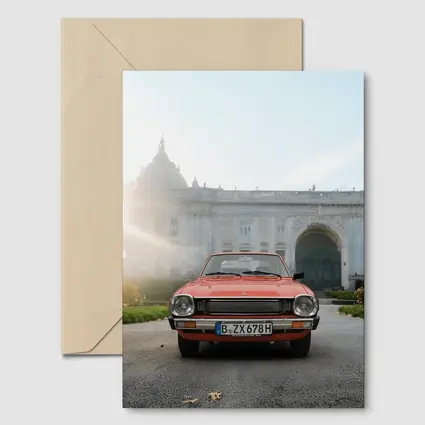 Mitsubishi Lancer Red Classic Car European Palace