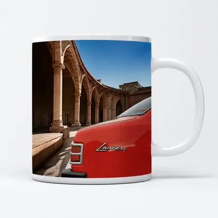 Mitsubishi Lancer Red Classic Car Old Town