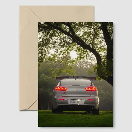 Mitsubishi Lancer Rear View Misty Park