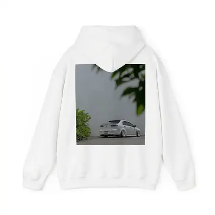 Mitsubishi Lancer White Stance Street Parking
