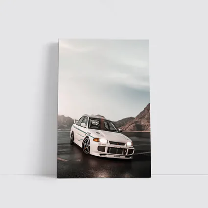 Mitsubishi Lancer Evolution White Mountain Road