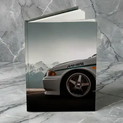 Mitsubishi Lancer Evolution Mountains Gray Sky