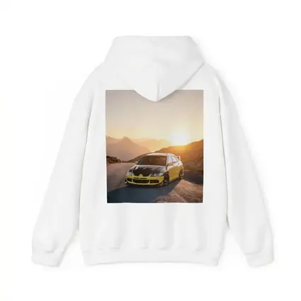 Mitsubishi Lancer Evolution Mountain Sunset Road