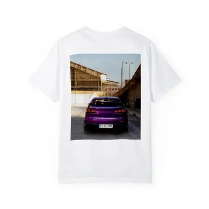 Mitsubishi Lancer Purple Rear Urban Garage