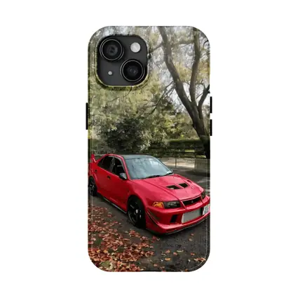 Mitsubishi Lancer Evolution Red Park Setting