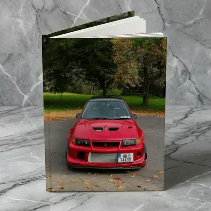Red Mitsubishi Lancer Evo Park Setting