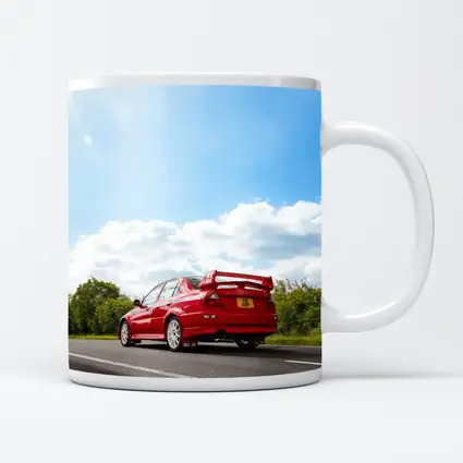 Mitsubishi Lancer Evolution Red Road Drive