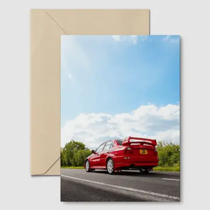 Mitsubishi Lancer Evolution Red Road Drive